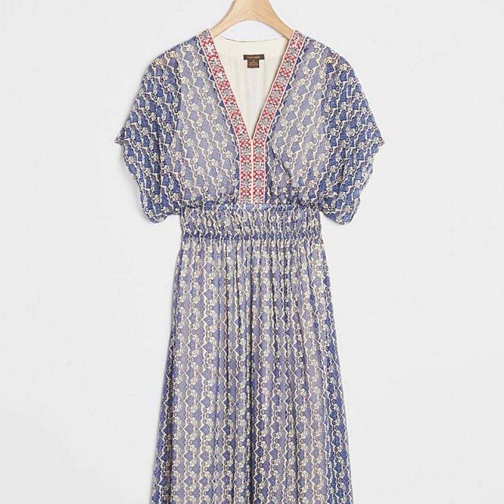 ANTHROPOLOGIE ODA EMBROIDERED MAXI DRESS by VINEET BAHL 2